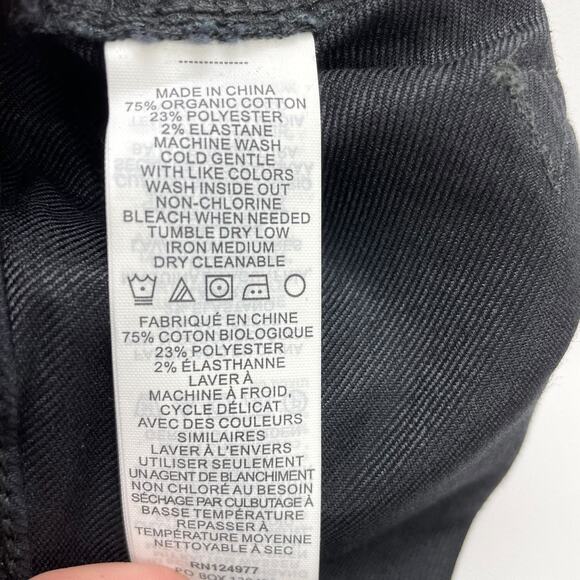 prAna Womens Oday Skinny Jeans Sz 10 Black 28" Inseam Organic Stretch NWT - Picture 7 of 10